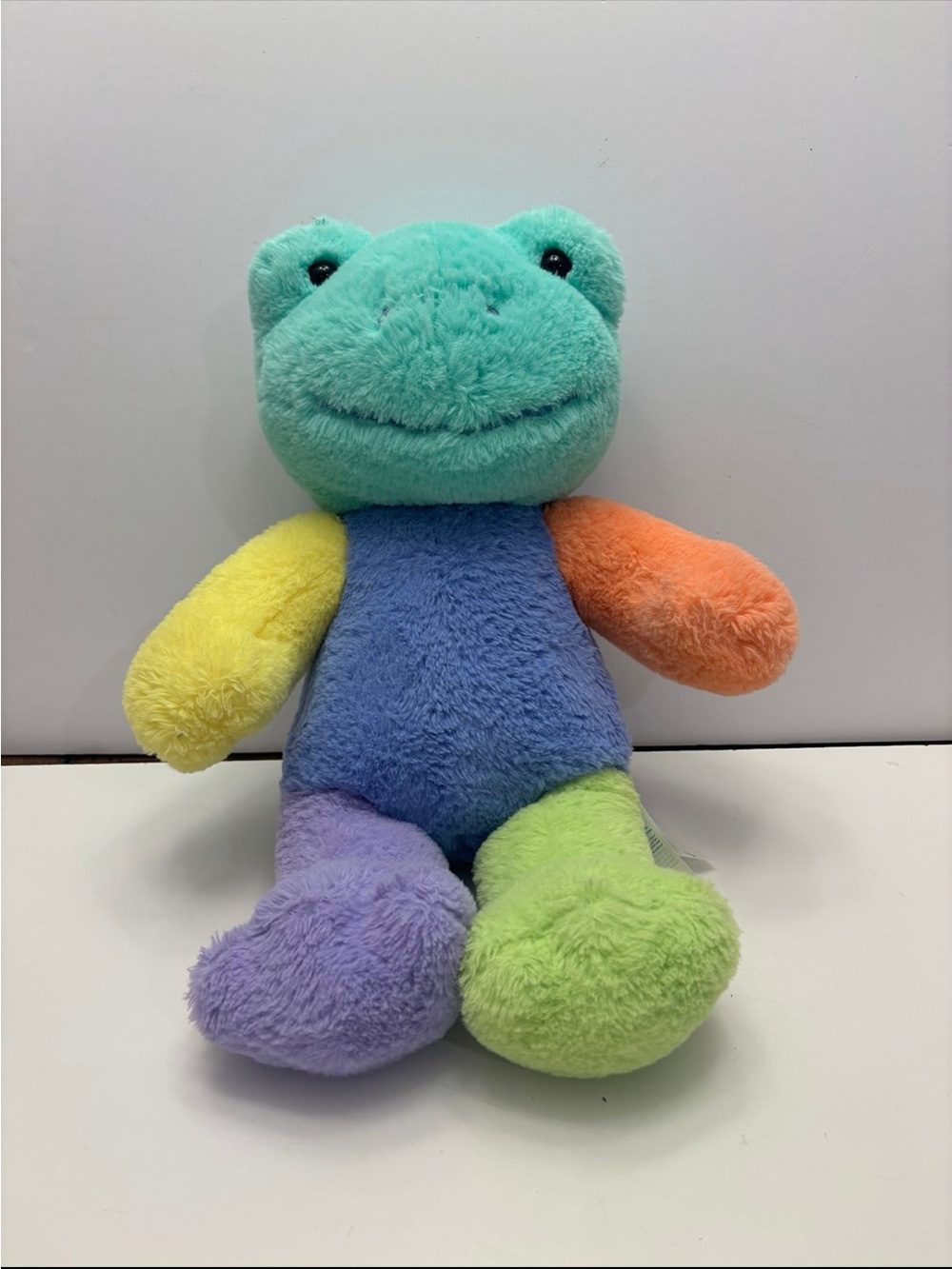 Build A Bear Color Block Hoppy Colors Frog Stuffed Animal Plush
